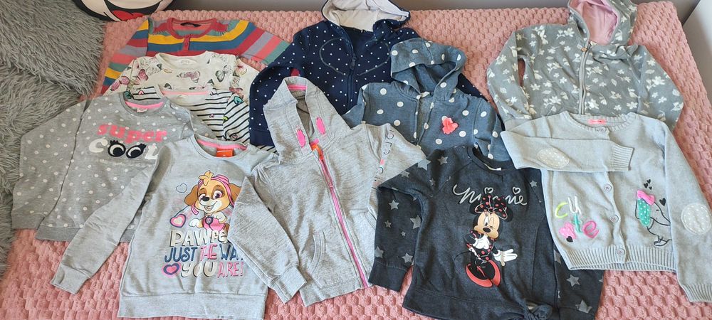 MEGA PAKA ponad 130 SZTUK Ubrania dla dziewczynki rozmiar 128 mega