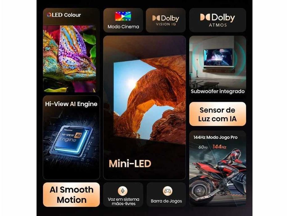 TV Hisense - 55U7Q - TV mini-LED PRO