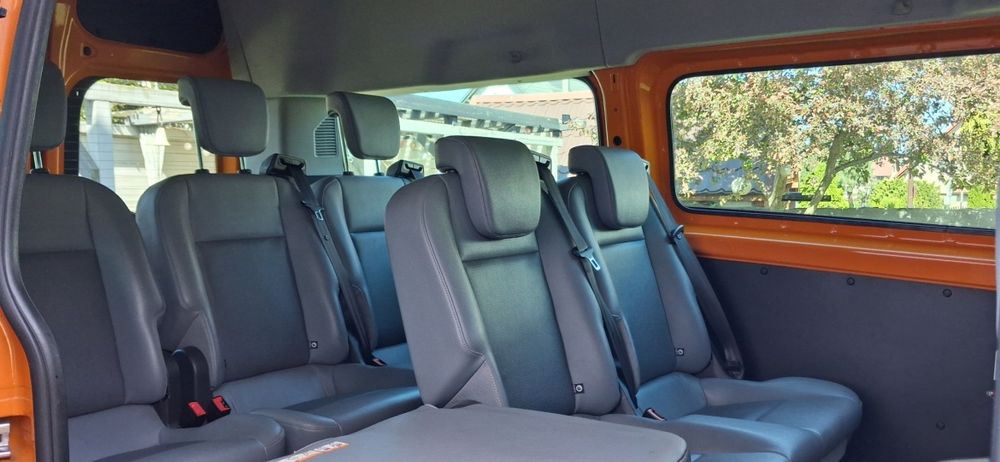Ford Transit Custom 2017r wysoki, długi, 9 osobowy, tempomat, webasto ,  PDC, zadbany