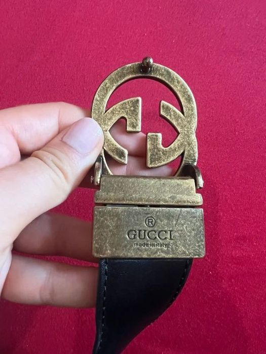 Pasek Gucci skórzany