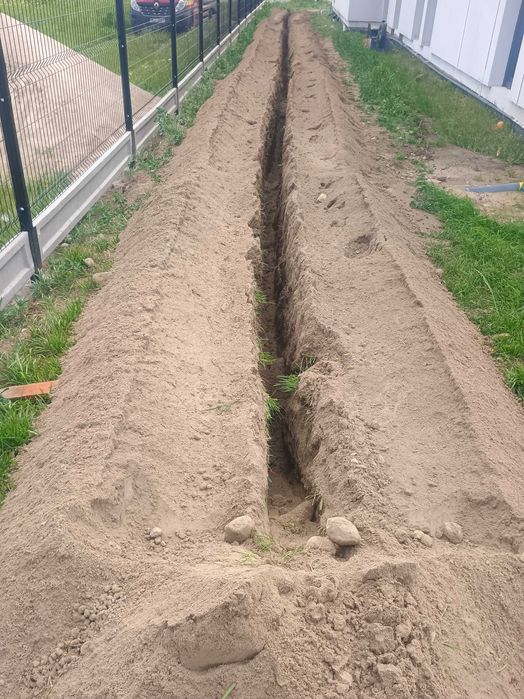 Wykopy liniowe koparka łańcuchowa prąd światłowody ditch witch rt45