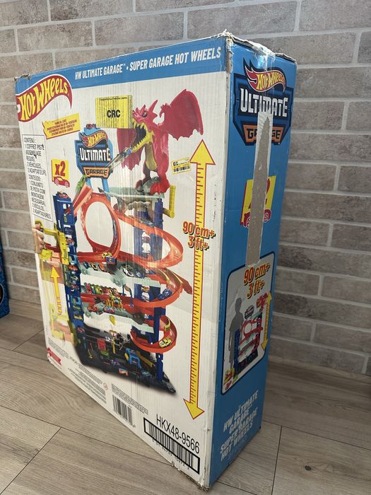 Трек Hot Wheels Мега Гараж Атака Дракона HKX48 + 2 машинки HKX48
