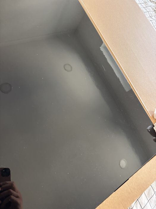 Porta e gavetas móvel tv besta do ikea - preto brilhante