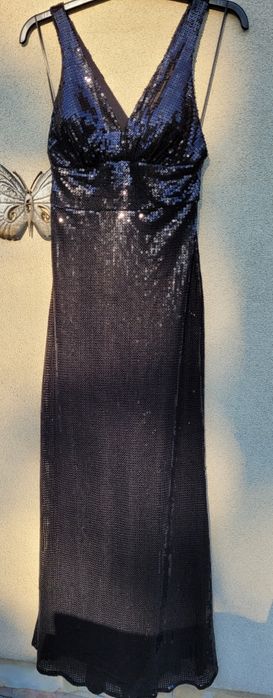 Suknia długa z cekinów, bal, wesele, studniówka Sixth Sense XS S 34 36