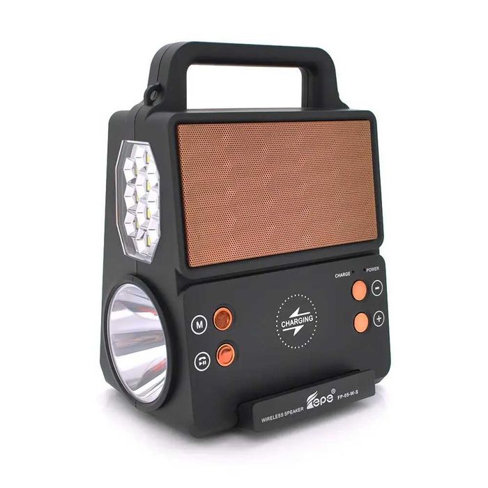 Фонарь  KENSA KM317  FM радио, MP3, Bluetooth,  солнечная панель