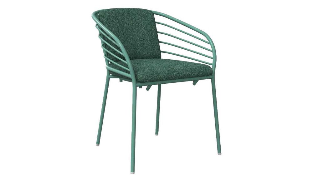 Krzesło ogrodowe Cancun z podłokietnikami i poduszkami, komplet 2 szt.