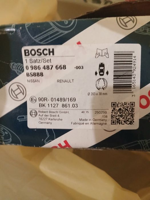 Гальмівні барабанні колодки (задні) Nissan Renault