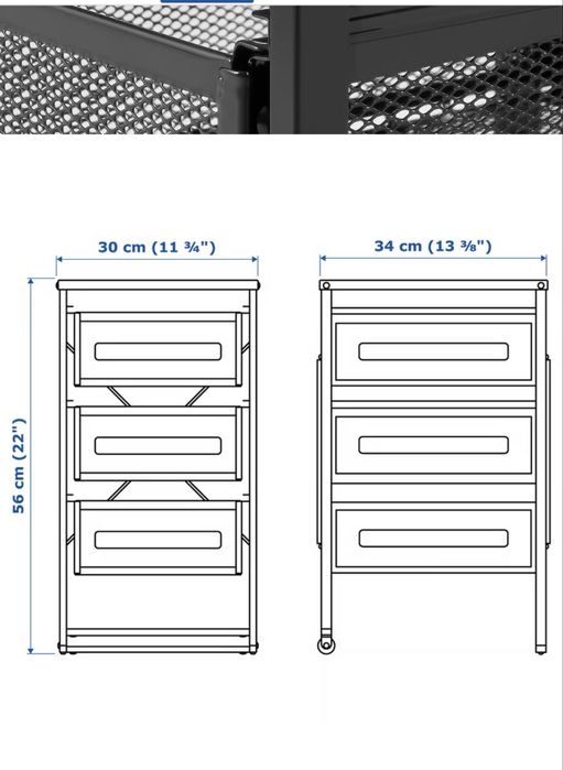 Комод IKEA стеллаж  LENNART  новый  темно-серый