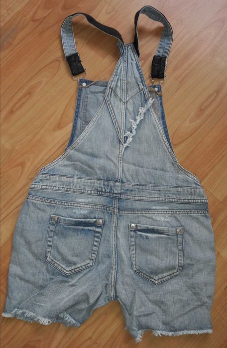 Spodenki ogrodniczki jeans jeansowe River Island S