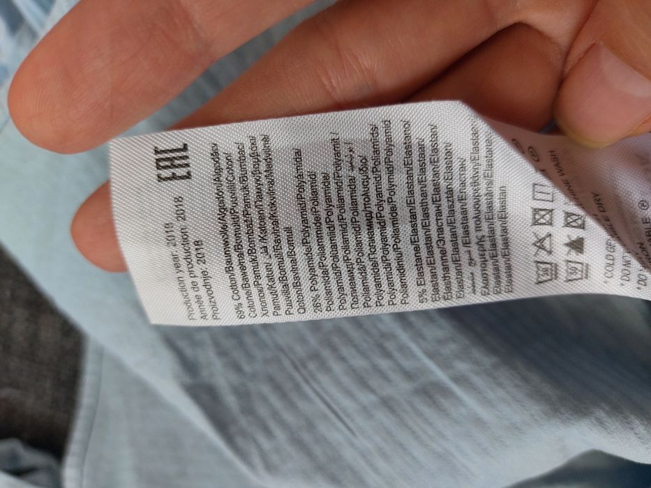 Błękitna hiszpanka bluzka