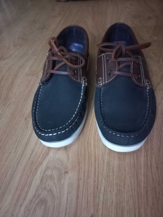 Мужские новые кожаные туфли - топсайдеры Onfire 43 p.