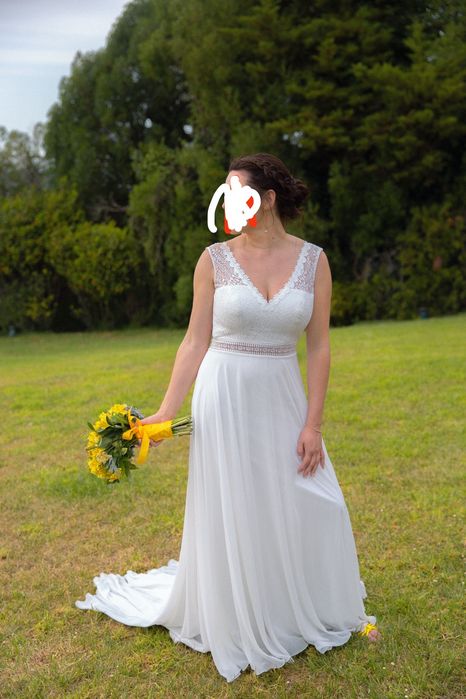 Vestido de noiva - L/42 - como novo
