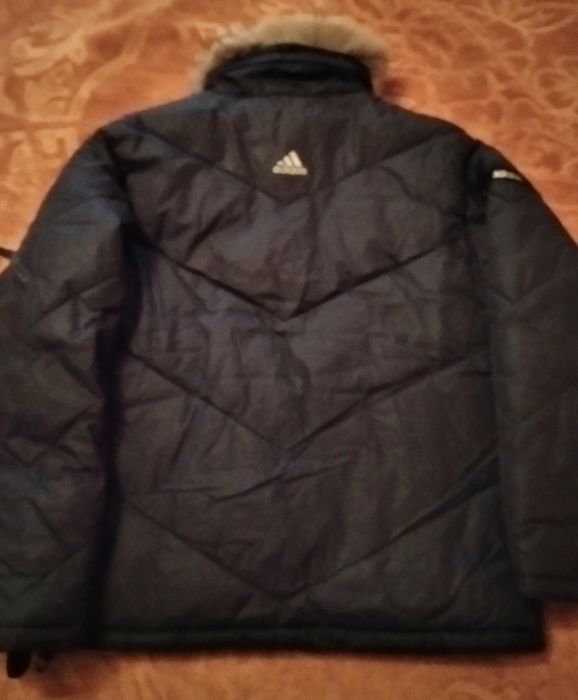 Куртка зимняя ADIDAS, синего цвета, размер М.
