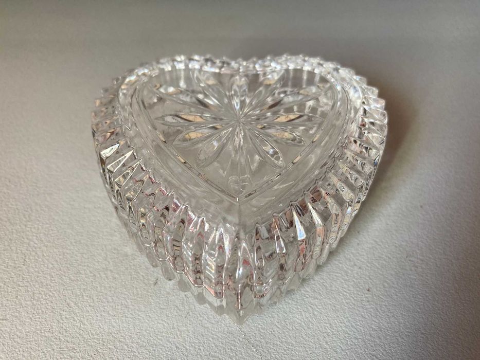 Caixinha Guarda-Jóias de Cristal Vintage