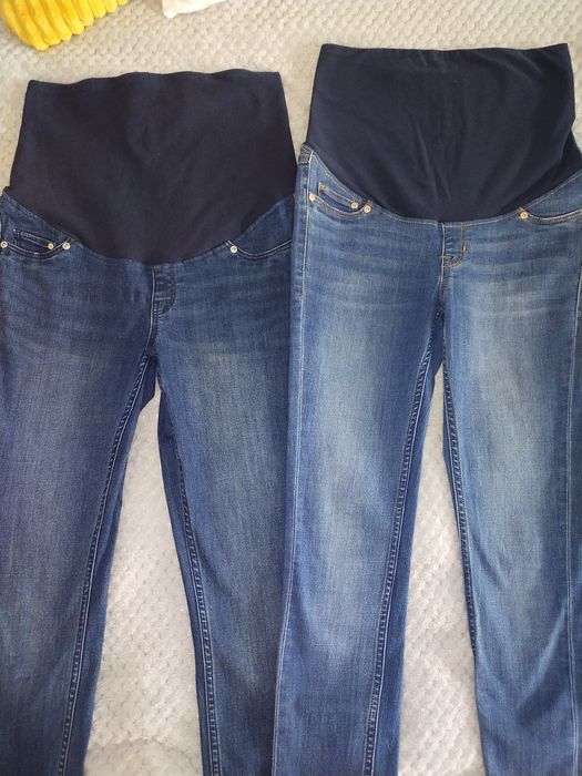 Spodnie ciążowe dżinsowe h&m r.S i M