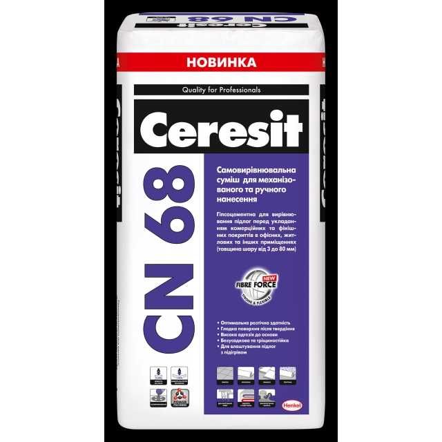 Ceresit CN 68 25 кг Самовирівнювальна суміш для підлоги Церезіт