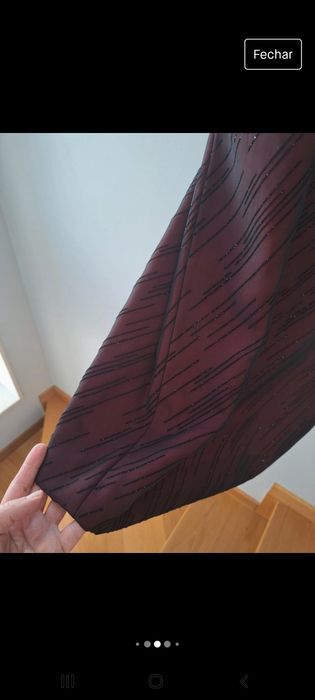 Vestido cerimónia com brilhantes