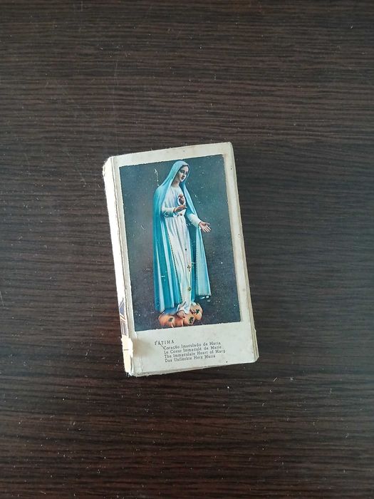 Livro miniatura milagre de Fátima