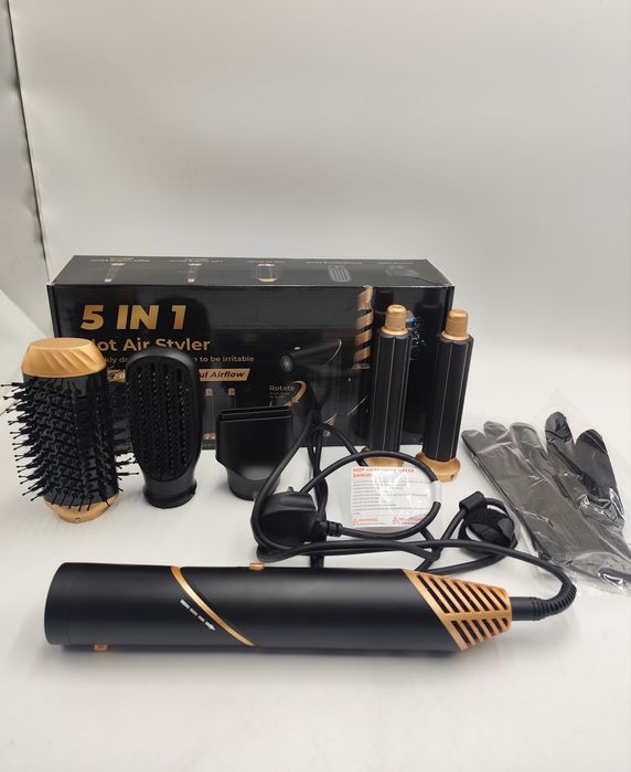 hot air styler 5w1 suszarko lokowka zestaw szczotki do wlosow