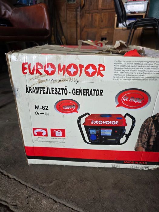 Генератор бензиновий Euromotor M-62 1500 Вт
