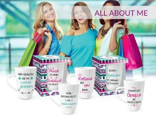 all about me kubek 400ml - robię brzydkie rzeczy
