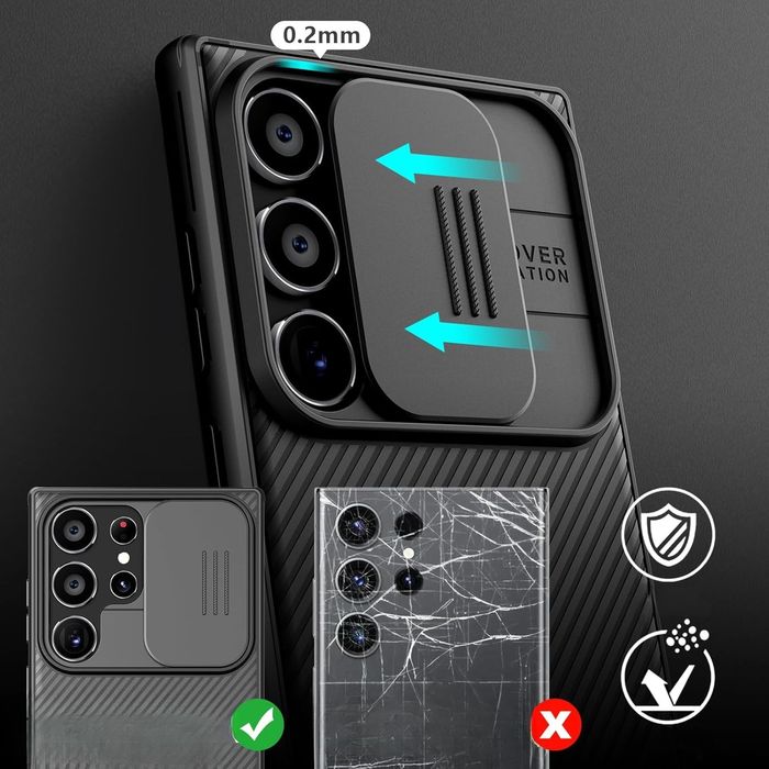 Ochronne Etui do Samsunga Galaxy S24 Ultra Nillkin CamShield Pro