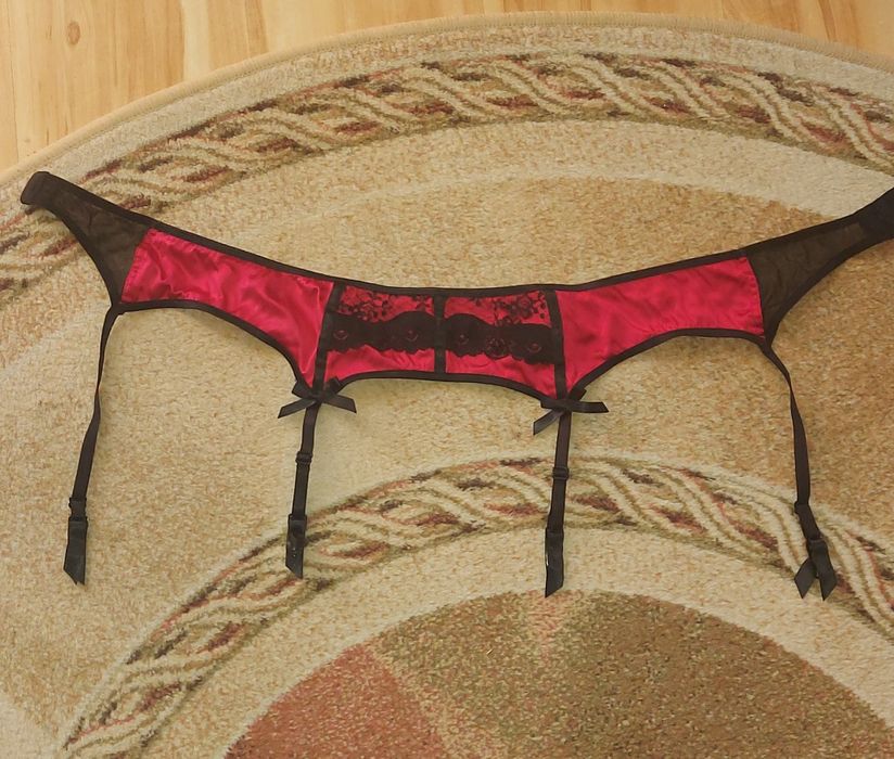 Pas do pończoch z jedwabiu 40/42 La Senza,retro