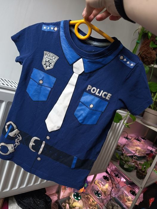 T-shirt niebieski, koszulka policyjna, policja 104
