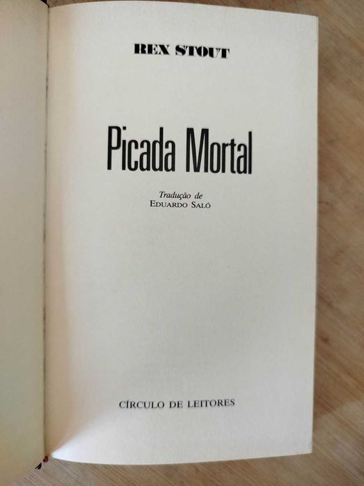Picada Mortal de Rex Stout