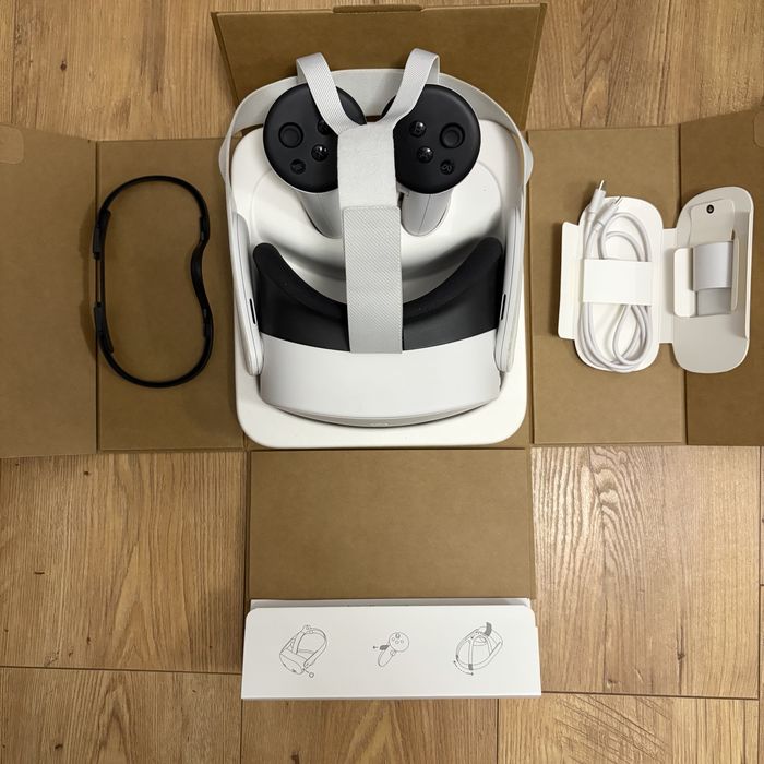 Gogle Meta Quest 3S 128GB + Opaska BOBOVR E3 Pro (Bateria 10000mAh)