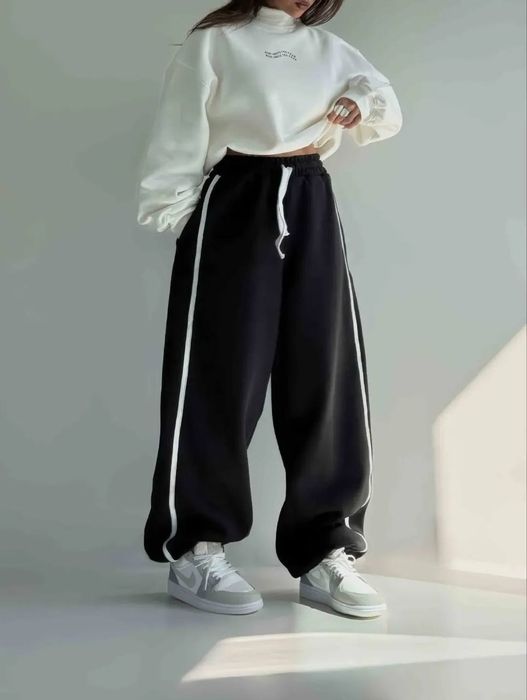 Супер круті широкі штани на флісі