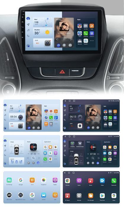 Hyundai Tucson 2 ix35 – Radio Android 9" CarPlay