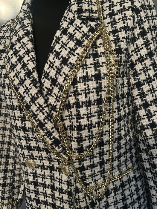 Piekna marynarka Gil Santucci -zlote lancuszki r.M/L