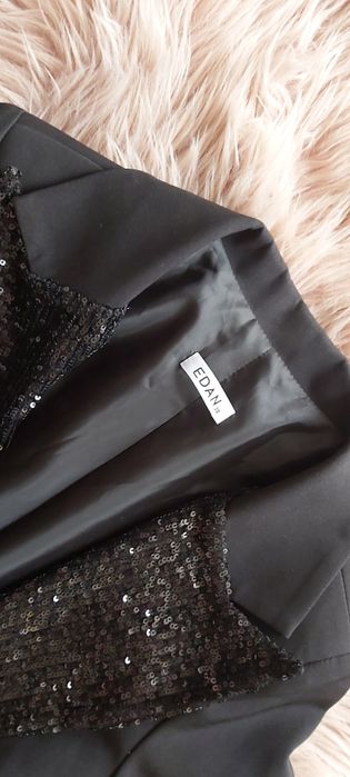 Marynarka żakiet cekiny zarka rękaw wiskoza  varlesca