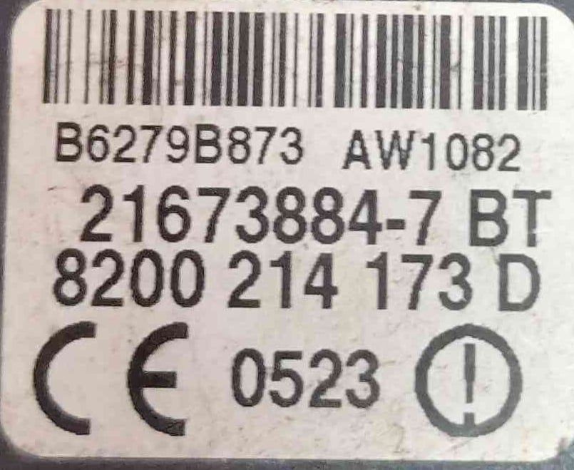 Centralina Ignição (imobilizador) 216738847 - RENAULT CLIO III