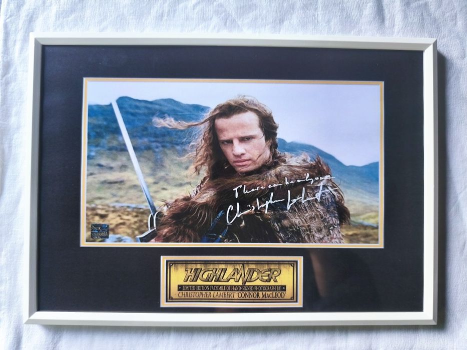 Moldura Filme Highlander - Connor MacLeod com Autógrafo (A4)
Moldura