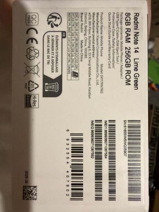 Смартфон Xiaomi Redmi Note 14