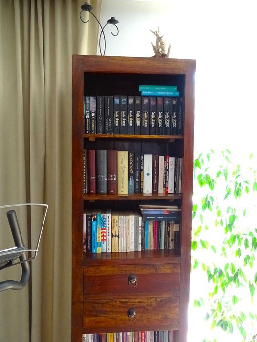 Biblioteka indyjska z litego drewna palisander w idealnym stanie!