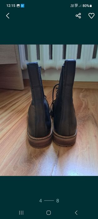 Skórzane buty firma Madewell