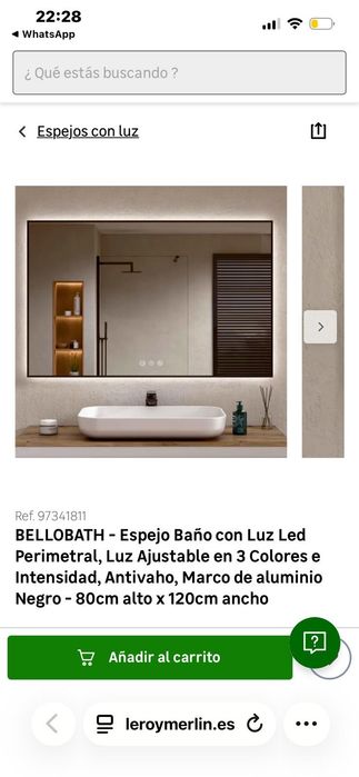 Espelho com iluminação