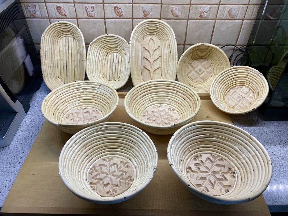 Zestaw koszyków do wystania chleba 1kg 25sztuk naturalny forma koszyk