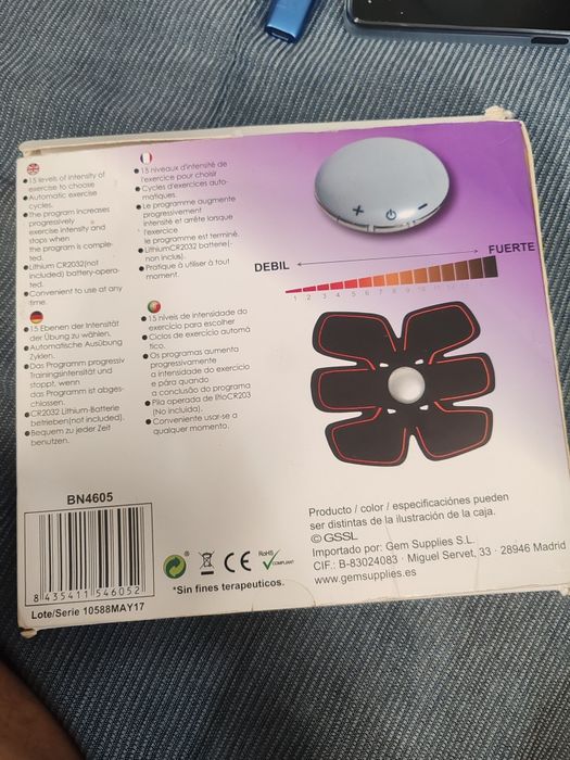 EMS Electrostimulation with 15 Intensity Levels64751578418305121