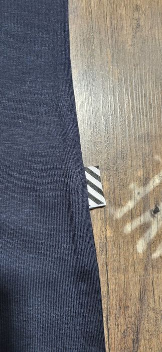 Off white damski top bluzka granatowa bawełna premium S