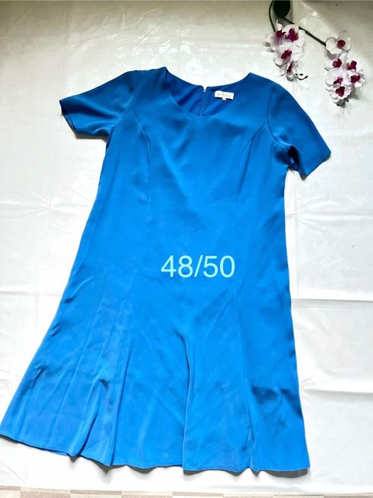 Sukienka długa Aljan 48/50 niebieska wesele komunia luksusowa