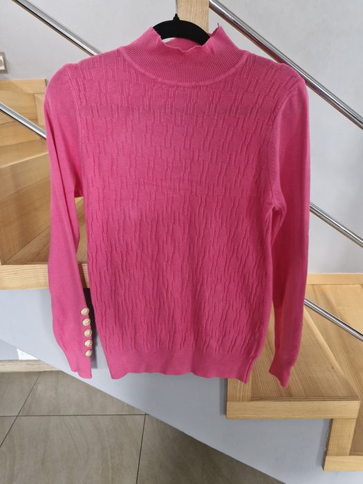 Półgolfik fuksja s/m