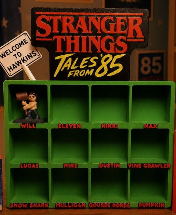 Підставка Стенд, Бокс, поличка Дивні Дива оповідки 85. Stranger things tales from 85 Happy Meal Macdonald.