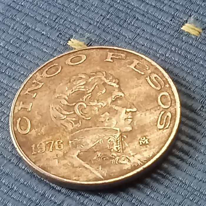 moeda mexico 5 pesos 1976