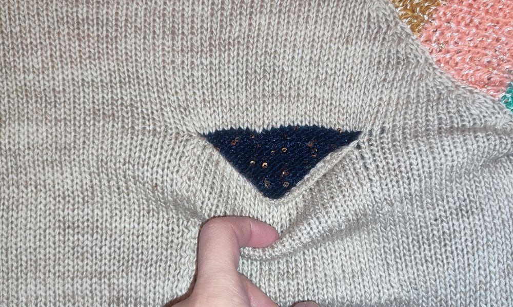 Sweter tunika r. S cekiny NOWY