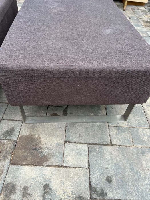Pufa sofa 2 pufy siedzisko