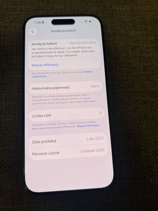 Iphone 15 pro 128gb, 100% bateria, gwarancja